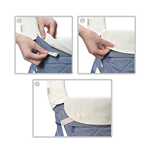 image for bebear Bebamour Natural Baby Drool and Teething Pad For All Carry Posi