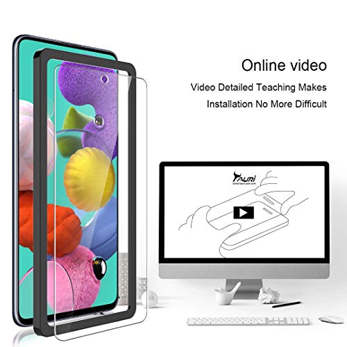 TAURI [3 Pièces Protection écran pour Samsung Galaxy A51 Verre Trempé, [9H Dureté][sans Bulles][Anti Rayures] Film Protection écran
