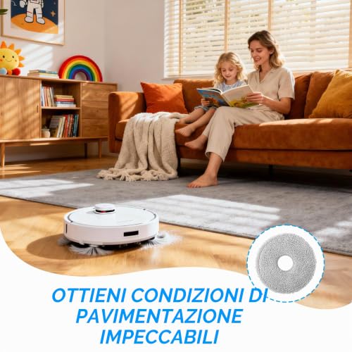 Dreame L10s Ultra Gen 2 Cloths for Dreame L10s Ultra/L20 Ultra/L10s Pro Ultra Heat, Robot Vacuum Cleaner Accessories, Reusable and Washable