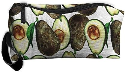 Sliced Fruit Avocado Zippered Pencil Case, Makeup Bag, Organizer Holder 3D Printed Travel Toiletry Bag
