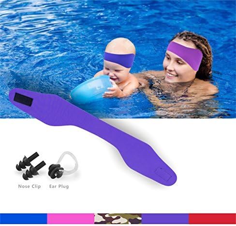 KHEJA Jelleo Swimming Headband with Free Swimming Earplugs - Hold Earplugs in, Physician Developed, Doctor Recommended ­