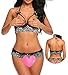 HOTOUCH Lingerie Bra Set Lace Babydoll 2 Piece Outfits for Women,Black,Medium