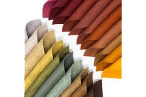 OVER THE RIVER FELT 21 Felt Sheets Mix Color Fall Colors Collection Merino Wool Blend Felt Sheets Crafting, Sewing, General 6"X6" Squares