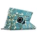Fintie iPad Air 2 Case (2014 Release) - 360 Degree Rotating Stand Protective Case Smart Cover with Auto Sleep/Wake Feature for Apple iPad Air 2, Blossom
