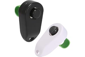 BARKIE Dog Training Clicker with Finger Ring 2 Pack, Puppy Essentials for Behavior Training, Portable Pet Supplies for Dog Walking Accessories(Black & White)