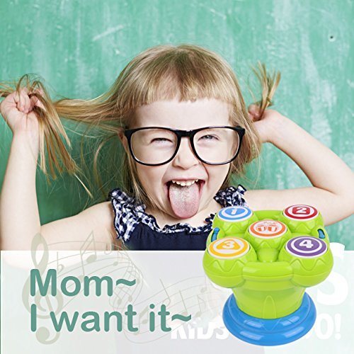 Baby Drum, Kids Drum with Misical Electronic Learning Toys for Kids, Birthday Gifts,Portable Small Size