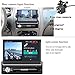 YODY Android Single Din Car Stereo Navigation 7 Inch Capacitive Touch Screen Support Bluetooth WiFi GPS Mirror Link USB/SD/AUX/AM/FM Android Car Radio with Backup Camera and Microphone (No DVD)