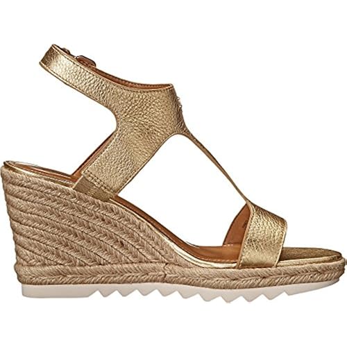 coach gold wedge sandals
