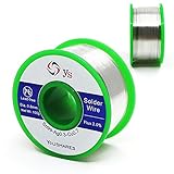YOUSHARES Soldering Wire 0.8mm, Lead Free Solder Wire with Rosin Core for Most Electrical Repair Soldering Purpose, Sn99%-Ag0.3%-Cu0.7%, flux 2.0%
