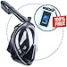 Full Face Snorkel Mask – Anti Fog, 180 Degree View, Easy Breathe Snorkel Mask –Comfortable & Safer then Snorkel Tube & Mask – Snorkeling Gear with GoPro Mount, Carry Bag & Waterproof Cover