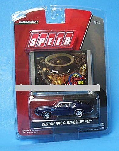 Greenlight Collectibles Speed My Classic Car 1:64 Scale Series 2 - Custom 1970 Oldsmobile 442 Plus Bonus Trading Card (comes in a box)