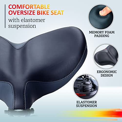 Giddy Up! Bike Seat Compatible with Peloton Exercise and Road Bicycle