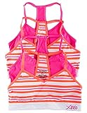 XOXO Big Girls 4 Pack Racerback Comfort Bra with Removable Pads