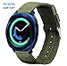 Vivoactive 3 Bands, Olytop 20mm Nylon Canvas Fabric Replacement Sport Wristband For Samsung Gear Sport/Garmin vivoactive3/Ticwatch E & Ticwatch 2 Smartwatch(Army Green, 20mm)