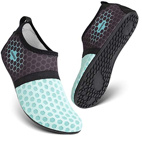 HEETA Barefoot Water Sports Shoes for Women Men Quick Dry Aqua