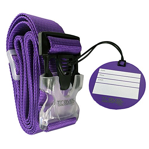 ★FREE SHIPPING★Luggage Strap + Matching TAG BRIGHT COLORS Help Easily
