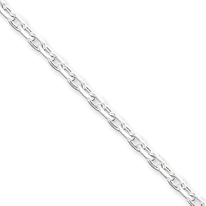 18 inch sterling silver cable chain