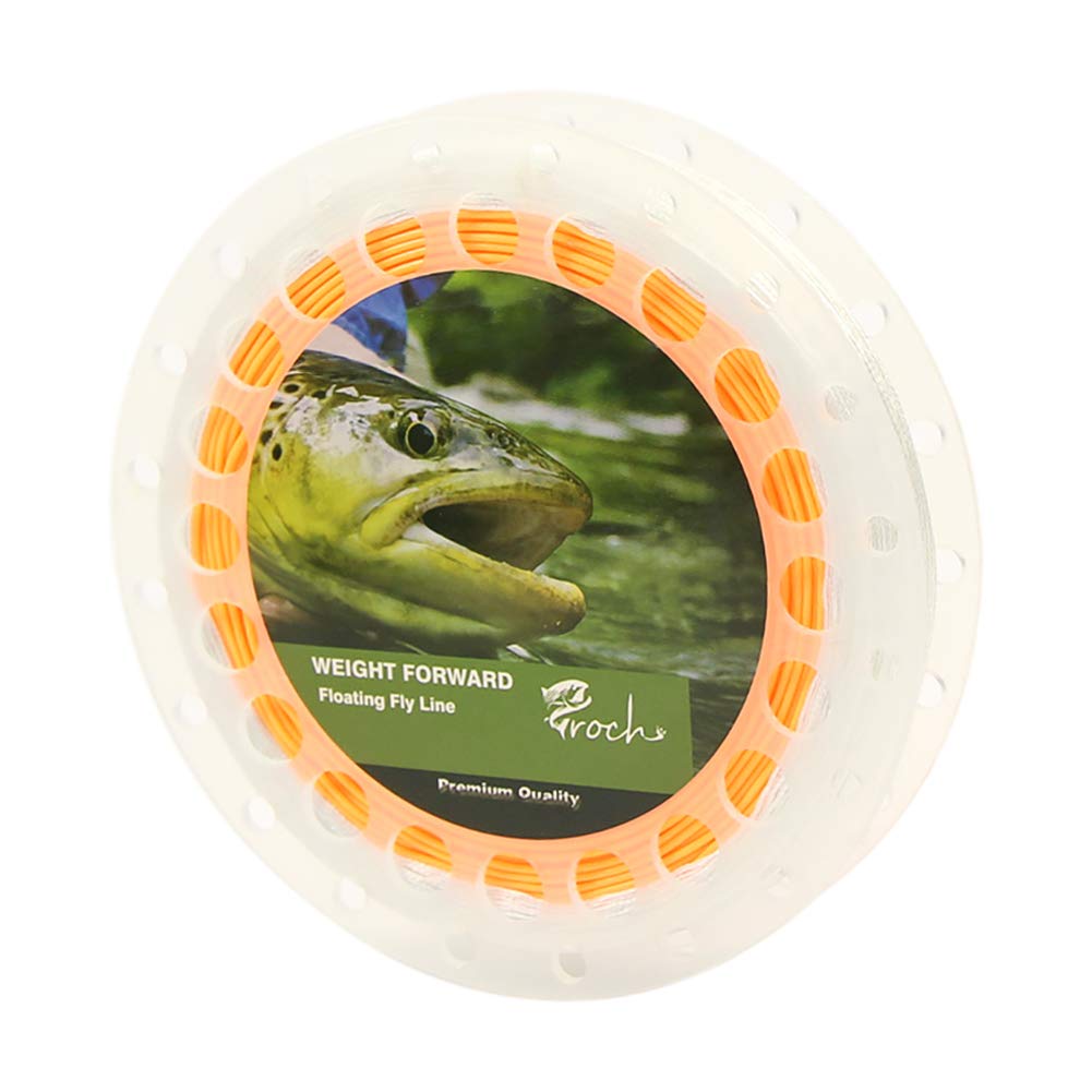 Croch Weight Forward Fly Fishing Line WF 3F 4F 5F 6F 7F 8F 100ft + Backing Line + 9ft Leader