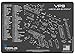 Cerus Gear H&K VP9 Schematic Promat, Versatile Firearm Mat for Cleaning, Reloading, and More, Rifle Cartridges Printed to Scale, Fits Most Guns, Great for Any Desk or Work Bench - 12 x 17 Inches
