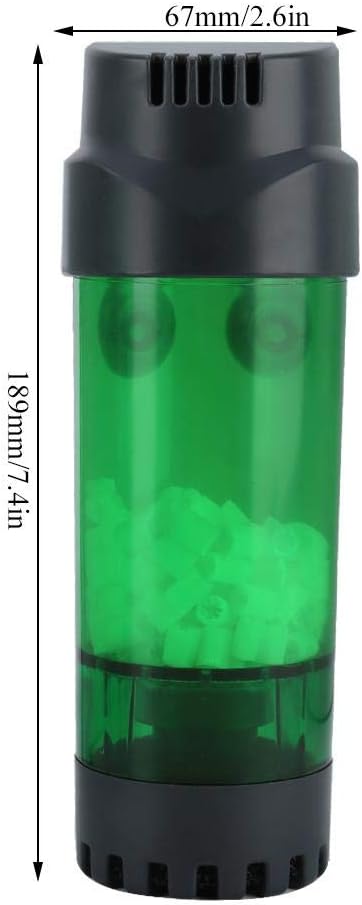 Pssopp Fluidized Moving Bed Aquarium Filter with Double Biochemical and Physical Sponge Filter Suction Cup for Fish Tanks (LH300) - Image 5