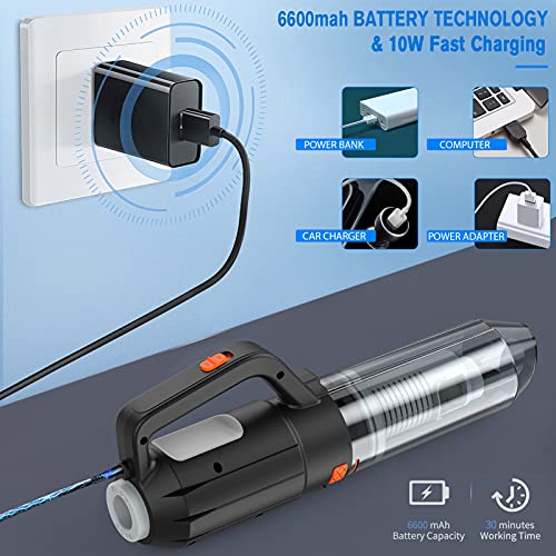 Rechargeable Compressed Air Duster for Keyboard Cleaning, Replaces