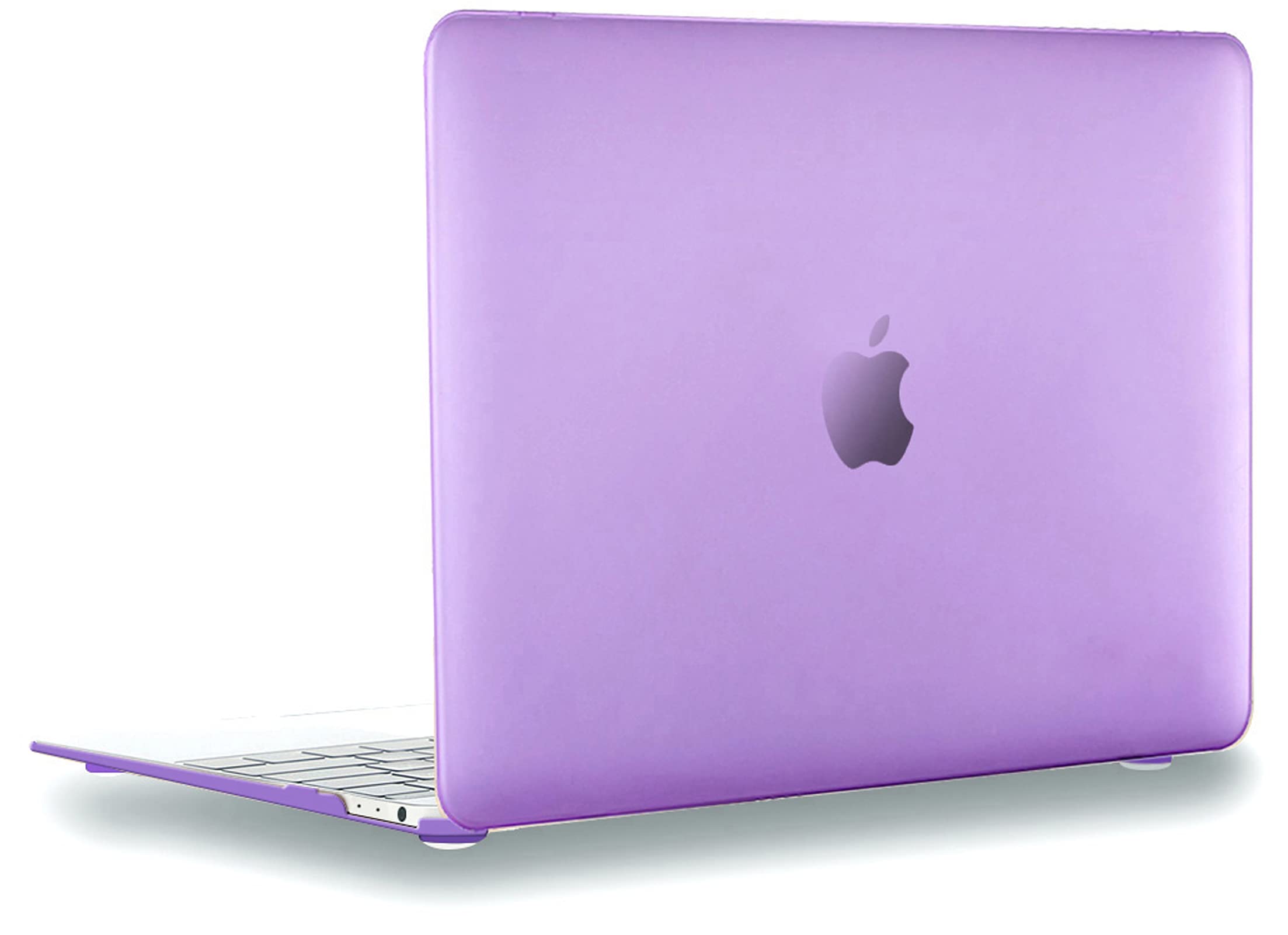 UESWILL Smooth Touch Matte Hard Shell Case Cover Compatible with MacBook 12 inch with Retina Display (Model: A1534) + Microfibre Cleaning Cloth, Purple โ image 1