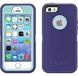 OtterBox iPhone 5/5s Defender with Belt Clip/Holster - Purple/Light Blue
