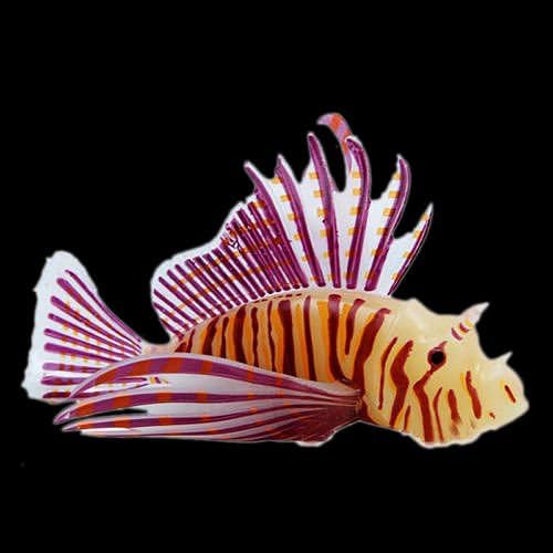 Lionfish S Red Aquarium Fish Tank Landscape Decoration Glow Simulation Animal Plants Ornament no.21