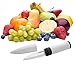 Lebefe Bullet Shaped Sharp Ceramic Vegetable Fruit Paring Knife and Peeler Combo Sets