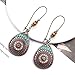 Myhouse Bohemian National Style Hollow Water Drop Shaped Alloy Long Earrings