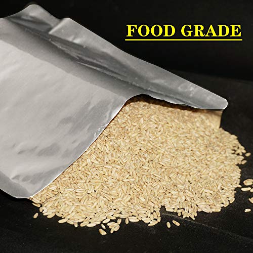 50 Packs 1 Gallon Mylar Bags for Dehydrated Vegetables, Grains, Legumes and Emergency Long Term