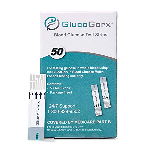 GlucoGorx® Blood Glucose Testing Kit - 210 Blood Test Strips, 225 Sterile Lancets, Glucometer, Depth Controlled Lancing Device, Control Solution, User Manual & Convenient Carrying Case