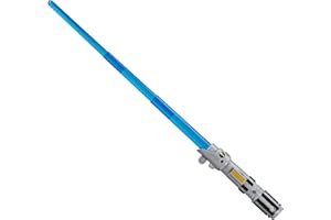 STAR WARS Lightsaber Forge Luke Skywalker Electronic Extendable Blue Lightsaber Toy, Customizable Roleplay Toy, Kids Ages 4 and Up