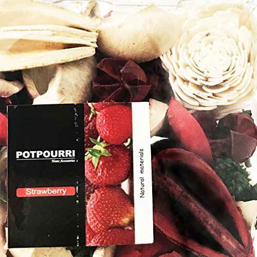 image for Qingbei Rina Gifts,Red Strawbarry scent Potpourri Bag,including Flower