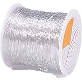 328ft 0.8mm Clear Bead Cord Crystal Elastic Stretchy Bracelet String for Jewelry Making Necklace Bracelet Beading Thread Fish