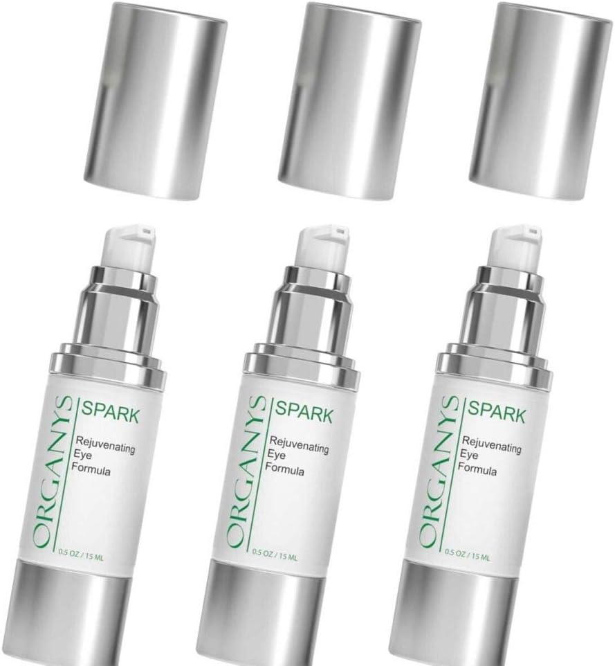 Organys Eye Cream For Dark Circles, Under Eye Bags & Fine Lines. Reduces The Look of Puffiness, Wrinkles, Crow’s Feet Tired Puffy Eyes. Natural Day & Night Repair Serum (3-PACK) (3-PACK (0.5 oz each))