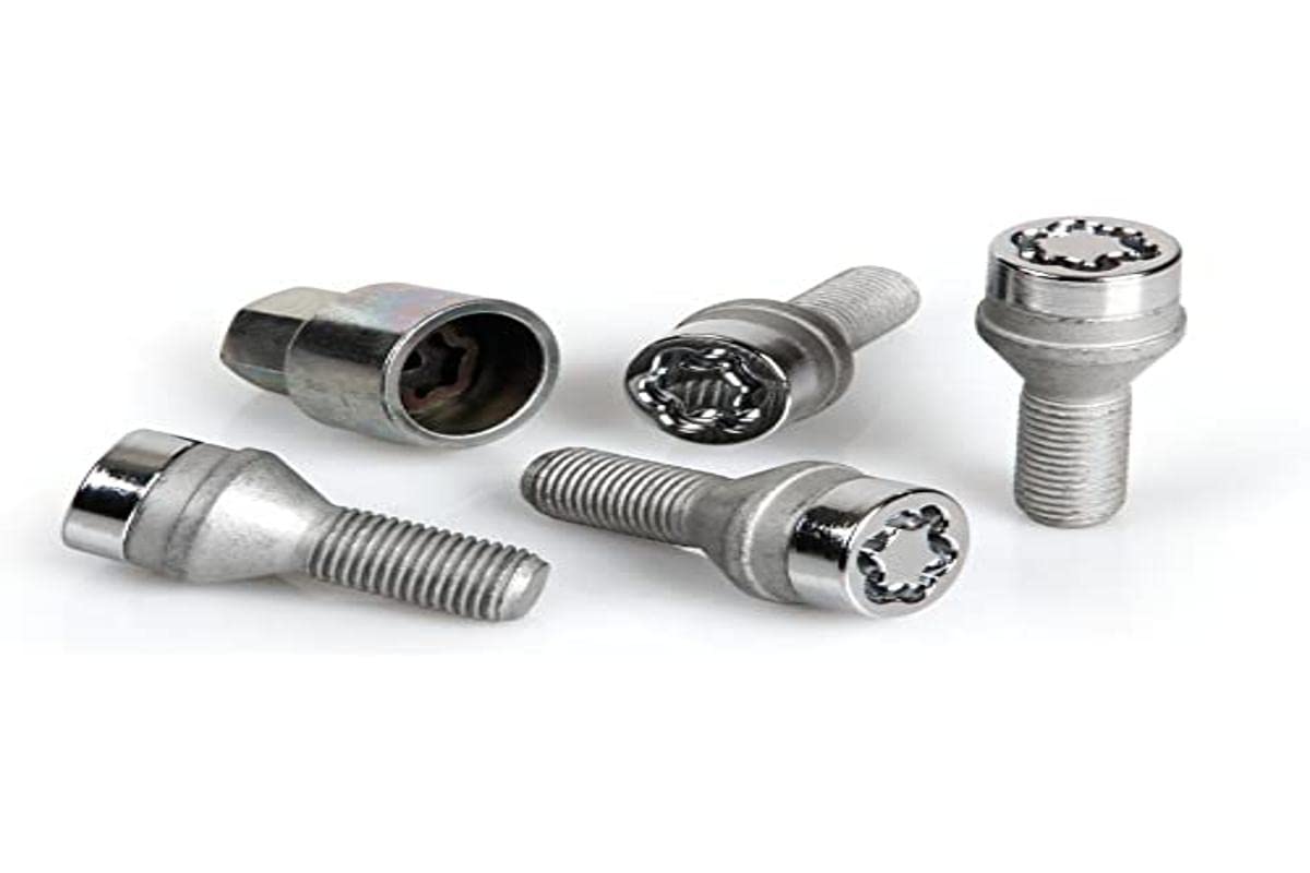 27179SU Wheel Lock Bolts SU M12 x 1,5, cone seat, shaft length 25,5 mm, Overall length 49,5 mm, Hex, Silber