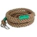 Aoneky 1.5 inch Adult Exercise Gym Climbing Rope (Brown, 1.5'' x 10 ft)