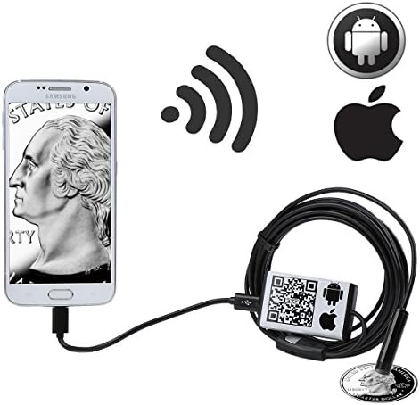 Swrisnt 2.0 Megapixel CMOS HD 9mm WiFi Endoscope Borescope Waterproof Video Inspection Camera Snake for IOS and Android Phones(3.5M/11.48ft)