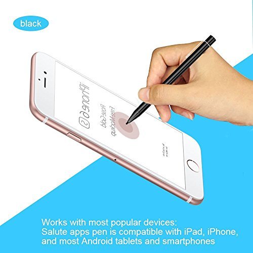 Active Stylus, Aibay Universal Pinpoint Accuracy Active Stylus Pen with Ultra-Slim Tip for Android / Apple IOS Smartphone / Ipad