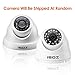 ZOSI Security Camera System 8CH 1080N/720P 4-IN-1 HD-TVI DVR Recorder with (4) 1.0MP 1280TVL Weatherproof Indoor/Outdoor Surveillance Dome Cameras, 1TB Hard Drive, Motion Alert& Remote Access (White)
