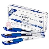 Uni-ball Signo Dx Um-151 Gel Ink Pen - 0.38 Mm - 10 Set (Blue)