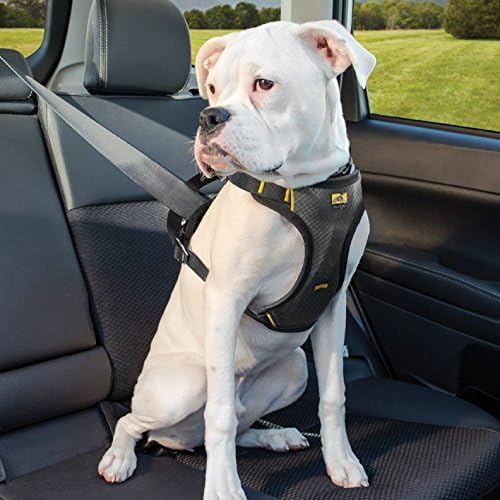 Kurgo Impact Dog Car Harness, Crash Tested, Integrates with Car Seatbelt System, Lightweight, Medium-Black/Charcoal Grey - Image 3