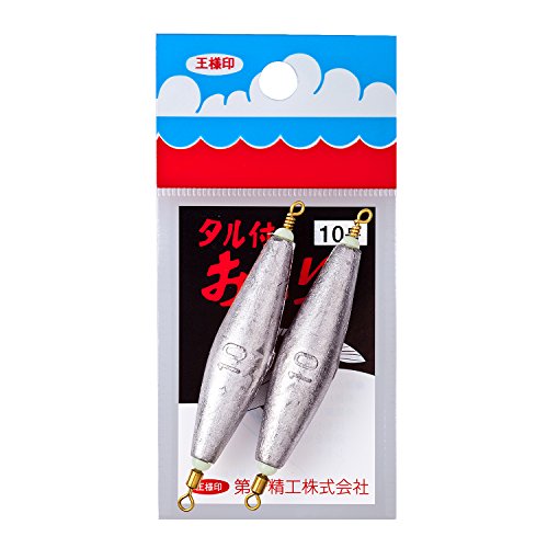 第一精工 釣り用オモリ タル付 10号 22098 シルバー