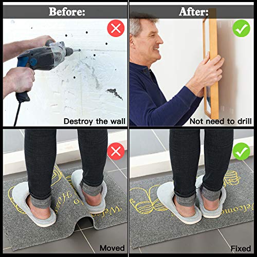 Svipear Double Sided Tape for Walls, Strong Sticky Nano Mounting Tape Heavy Duty, Reusable Traceless Adhesive Tape, Removable Transparent Tape for Poster Carpet (16.4Ft)