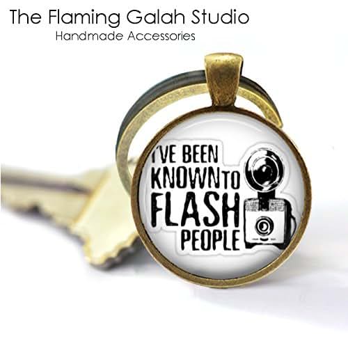 Amazon.com: I've Been Known To Flash People Key Ring
