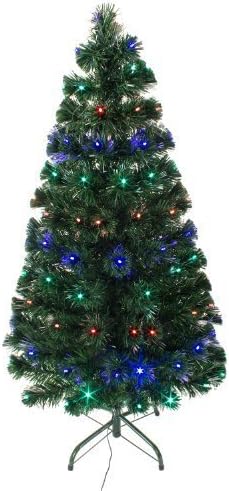 4ft Green Artificial Fibre Optic LED Christmas Xmas Tree With Remote Control 120cm by The Christmas Centre