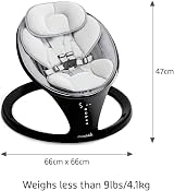 Munchkin Electric Baby Swing Bluetooth Enabled Rocking Chair Black view 6