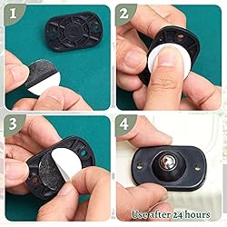 Honoson 24 Pcs Self Adhesive Caster Wheels