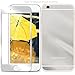 Iphone 6 Plus Colored Mirror Screen Protector [Tempered Glass] Connetech Electroplating Mirror Effect Front Screen & Back Tempered Glass Screen Protector Whole Body Protection Anti Scratches for Iphone 6 6s Plus 5.5inch (Silver)